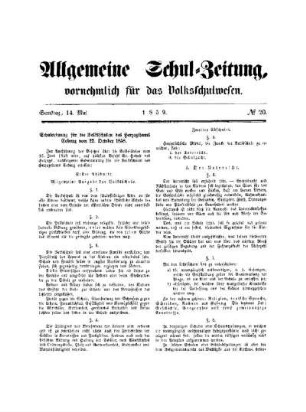 Schulordnung für die Volksschulen des Herzogthums Coburg vom 22. October 1858