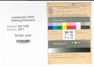 Entnazifizierung Josef Schultz , geb. 17.12.1917 (Referendar)