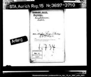 Die dem Müller Wurp Claassen Strenge in Neuburlage erteilte Erlaubnis zum Kramhandel