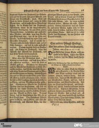 Eine andere Pfingst-Predigt, über den andern Theil des Evangelii.