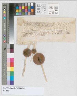 Prokuratorium seitens des Erzbischofs Friedrich und Zitation des Erzbischofs Cuno nach Ehrenbreitstein. d. 1373 Mathaei crast.