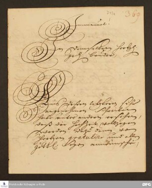Brief von August Hermann Francke an Johann Daniel Herrnschmidt.