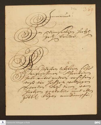 Brief von August Hermann Francke an Johann Daniel Herrnschmidt.