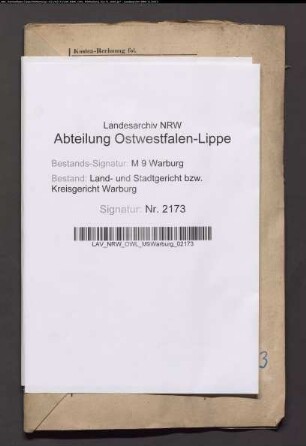 Erblasser: Witte, Caspar; Erblasser: Witte, Anna Maria, geb. Hager: