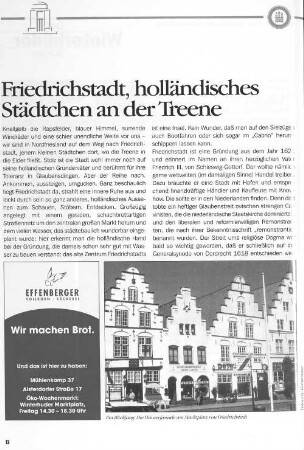 Friedrichstadt, holländisches Städtchen an der Treene