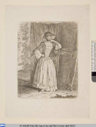 Eine stehende Dame (Demoiselle Quantin)