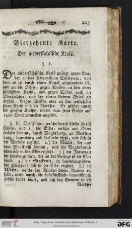 Vierzehente Karte: Der niedersaechsische Kreiß