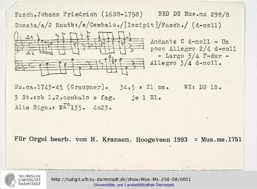 Sonate d-moll