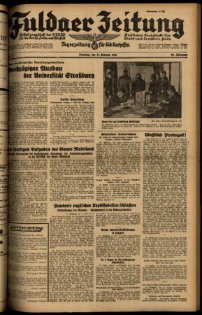 Ausgabe vom Dienstag, den 11. Februar 1941.