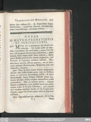 Notae In Motum Pronationis Et Supinationis.