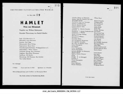 Hamlet Prinz von Dänemark