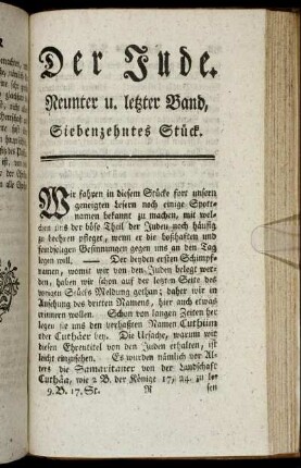Siebenzehntes Stück.