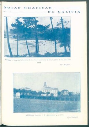 Carballo (Coruña). - [Vista del] Ayuntamiento y jardines.