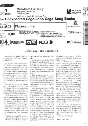 John Cage - The Unexpected