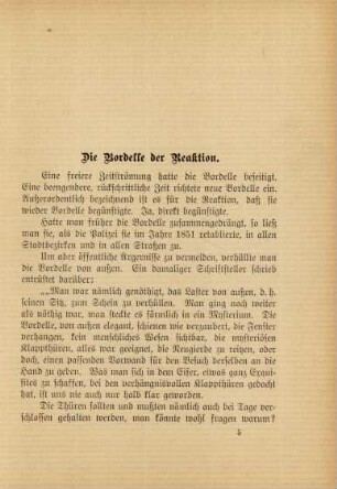 Die Bordelle der Reaktion