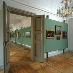 Residenzschloss Ludwigsburg — Altes Corps de logis — Östliches Kabinett der ehemaligen Gemäldegalerie & Raum 308