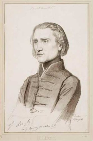 Bildnis Liszt, Franz (1811-1886), Komponist, Pianist, Dirigent