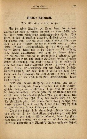 Dritter Abschnitt. Die Abenteuer der Reise