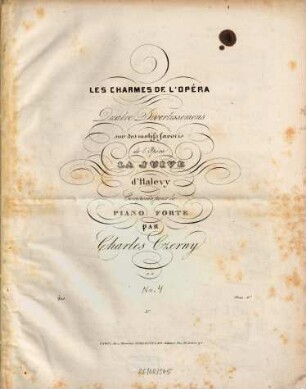 Quatre divertissemens sur des motifs favoris de l'opéra La Juive d'Halevy : composés pour le piano forte ; [op. 401]. 4, Valse