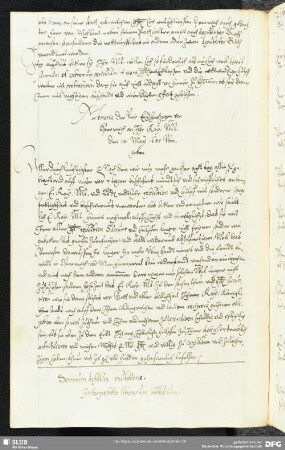 [Faszikel 46:] Somnium de futura mutatione. Interpretatio litterarum initialium