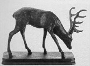 Briefbeschwerer mit äsendem Hirsch
