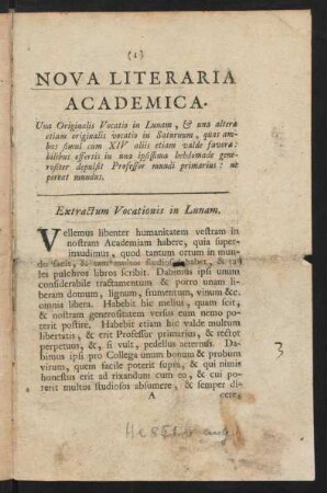 1-8, Nova Literaria Academica.