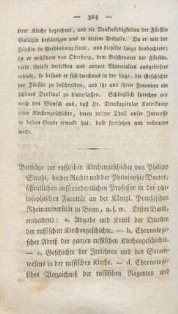 324-328 [Rezension] Strahl, Philipp, Beiträge zur russischen Kirchengeschichte; 1
