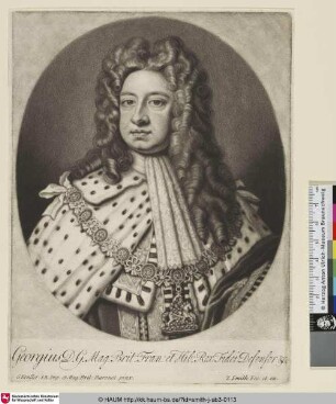 Georgius D.G. Mag: Brit: Fran: et Hib: Rex Fidei Defensor &c.