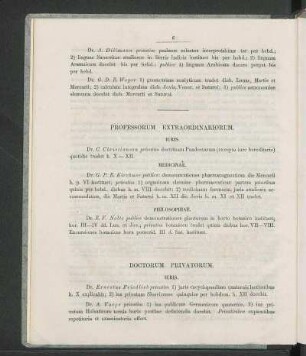 Professorum Extraordinariorum.