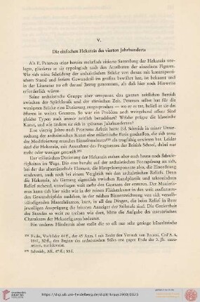 V. Die einfachen Hekataia des vierten Jahrhunderts