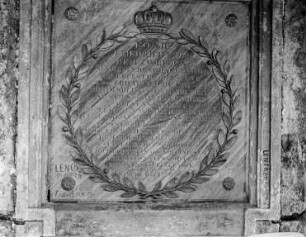 Steinplatte mit Inschrift