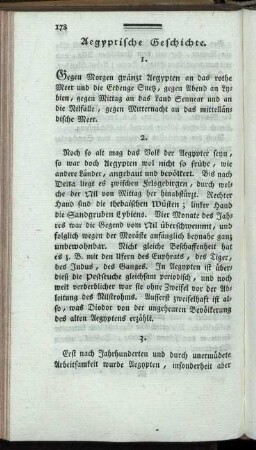 Aegyptische Geschichte.