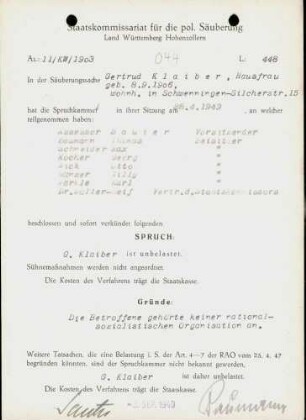 Klaiber, Gertrud
