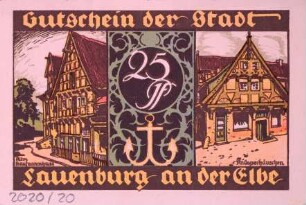 Notgeld Lauenburg a.d.Elbe 1921 25 Pfennig