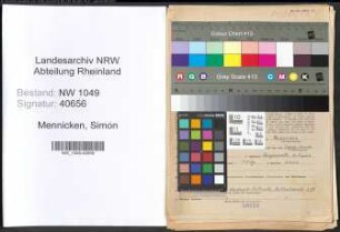 Entnazifizierung Simon Mennicken , geb. 08.10.1892 (Lehrer)