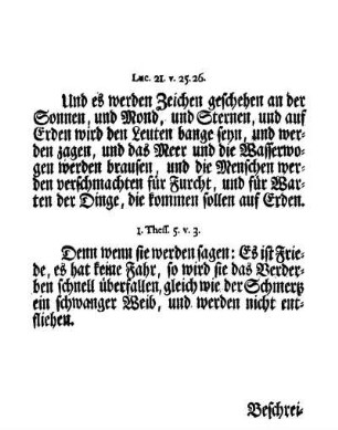 1. Thess. 5. v. 3.