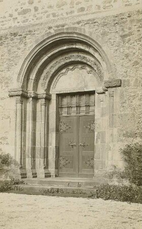 Geithain. Nikolaikirche. Pfingstportal : Geithain. Evangelische Stadtkirche St. Nikolai, Pfingstportal (Westportal)