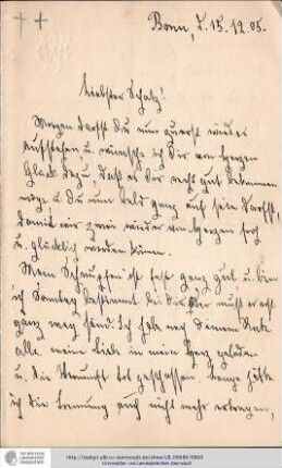 Brief vom 15.12.1905
