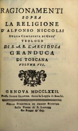 Ragionamenti Sopra La Religione, 7