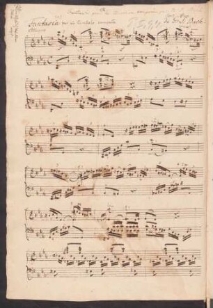 Fantasien und Fugen. Auszüge; cemb; c-Moll; BWV 906