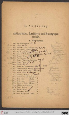 [Antiquitäten, Raritäten und Kunstgegenstände - Silber und Gold] (Nr. 336 - 875)