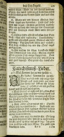 Catechismus-Lieder.