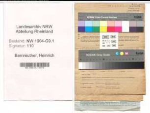 Entnazifizierung Heinrich Bernreuther , geb. 22.09.1906 (Meister)