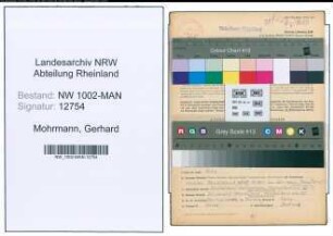 Entnazifizierung Gerhard Mohrmann , geb. 02.08.1916 (Verw.Angestellter)