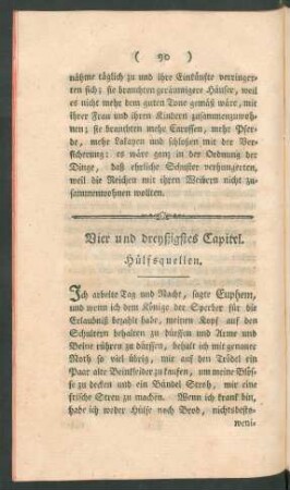 Vier und dreyßigstes Capitel. Hülfsquellen.