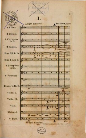 Sinfonie (Es-dur) für grosses Orchester : op. 28