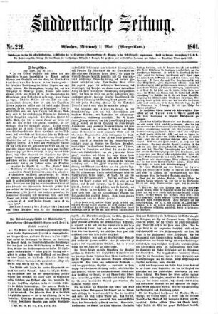 Süddeutsche Zeitung. Morgenblatt. 1861,5/8