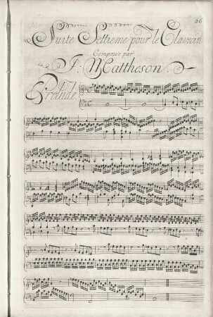 Suite Settieme pour le Clavecin