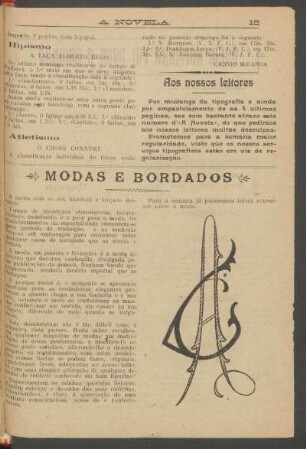 Aos nossos leitores