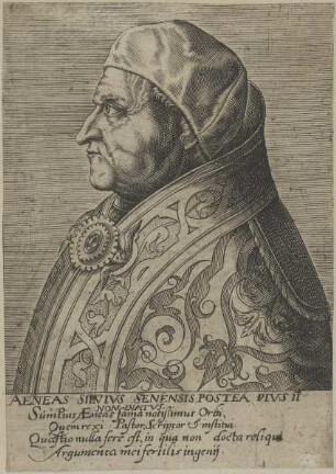 Bildnis des Eneas Silvivs Senensis Postea Pivs II.